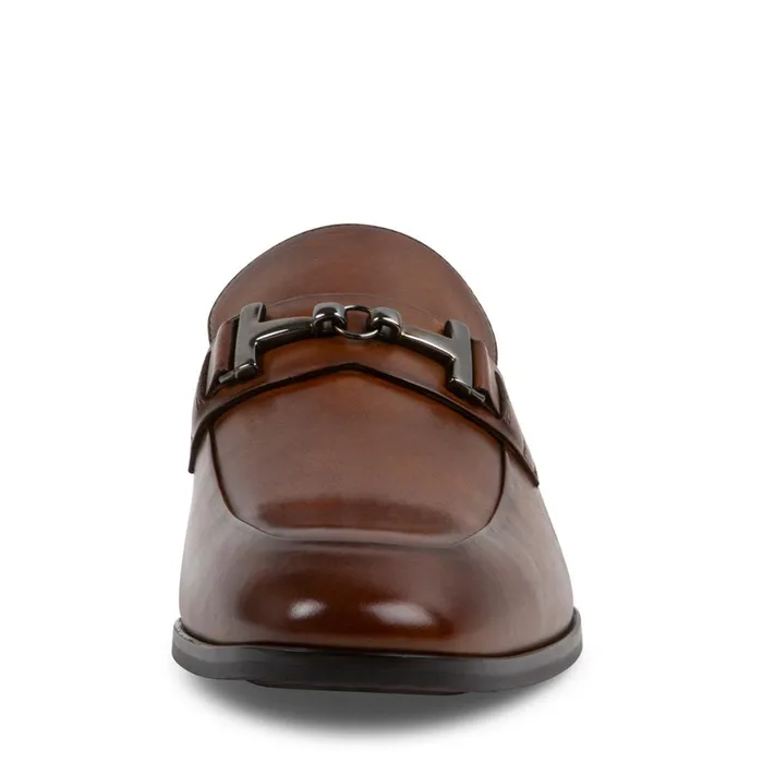 Steve Madden Valon Tan Leather Mens Loafers