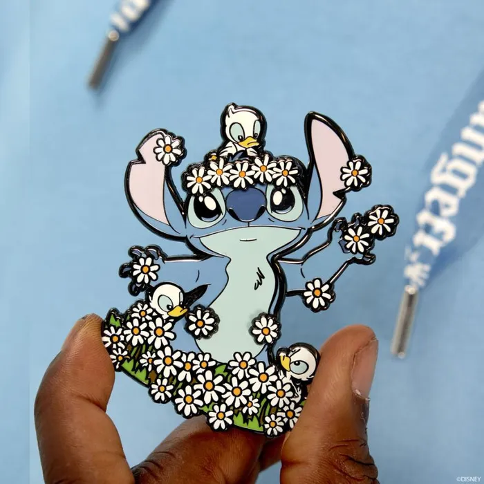 Stitch Springtime Daisy 3 Unisex Loungefly Enamel Pins Stitch Springtime Daisy 3 Unisex Loungefly Enamel Pins