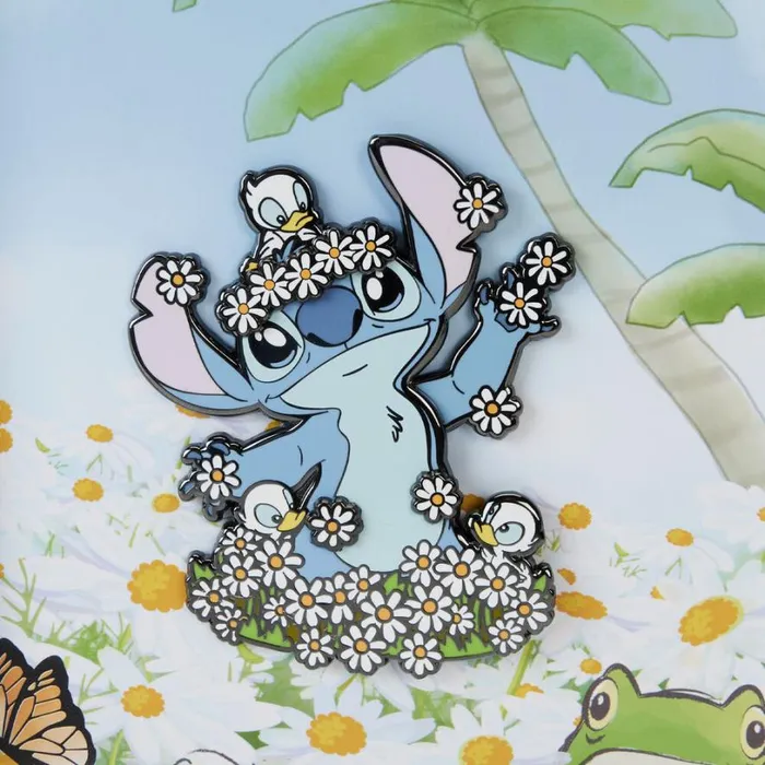 Stitch Springtime Daisy 3 Unisex Loungefly Enamel Pins Stitch Springtime Daisy 3 Unisex Loungefly Enamel Pins