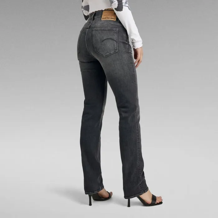 Straight Women GStar RAW Strace Straight Jeans Worn In Black Moon