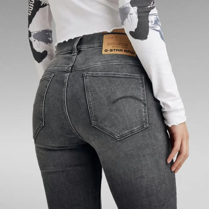 Straight Women GStar RAW Strace Straight Jeans Worn In Black Moon