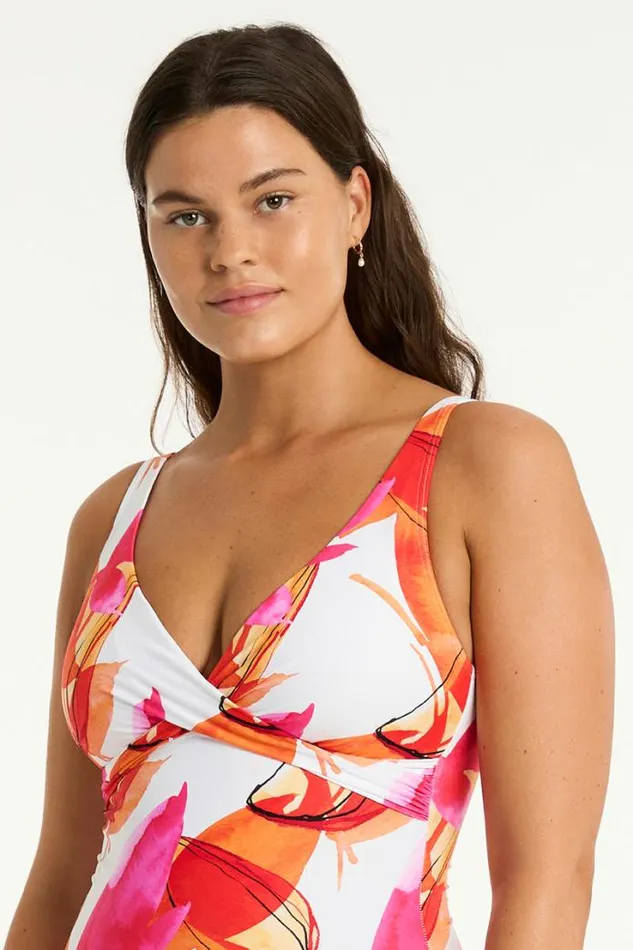 Sublime Cross Front One Piece Sublime Flame Women Sea Level One Pieces
