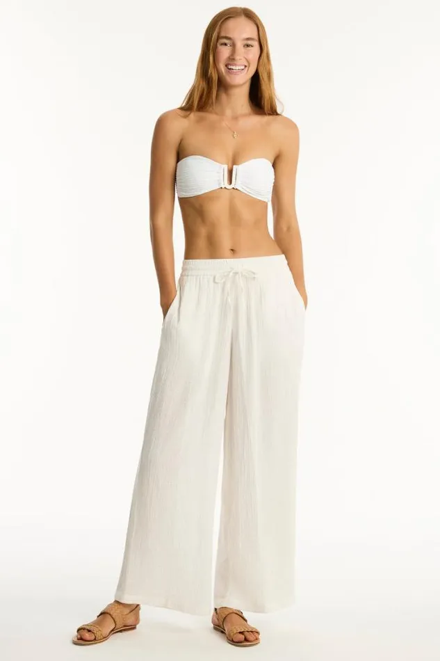 Sunset Beach Pant Sunset White Women Sea Level Pants