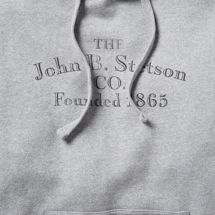 Sweaters and Hoodies Men Stetson John B Co Hooded Sweatshirt Grey
