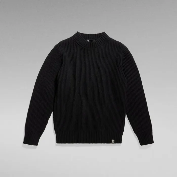 Sweaters Men GStar RAW Essential Knitted Sweater Dark Black