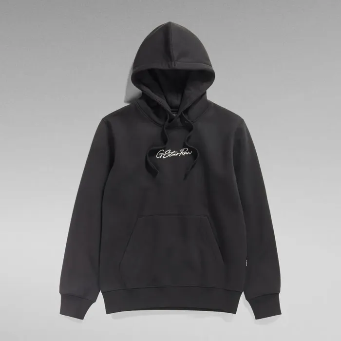 Sweatshirts and Hoodies Men GStar RAW Autograph Hooded Sweater Dark Black