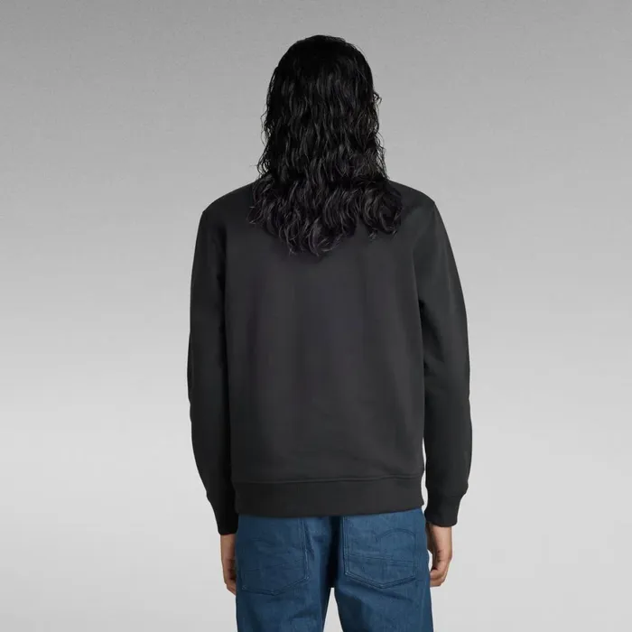 Sweatshirts and Hoodies Men GStar RAW Raw Dot Box Graphic Sweater Dark Black