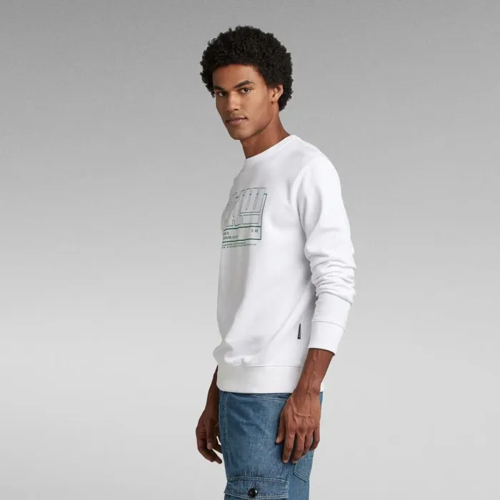 Sweatshirts and Hoodies Men GStar RAW RAW Sweater White