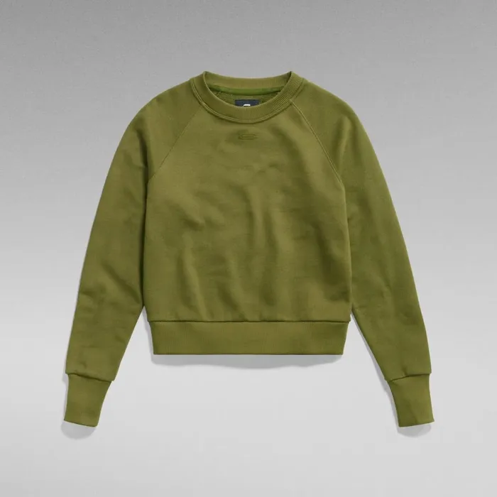 Sweatshirts and Hoodies Women GStar RAW Raglan Logo Sweater Dark Olive