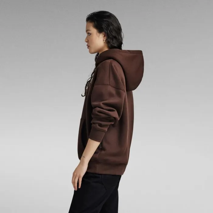 Sweatshirts and Hoodies Women GStar RAW Unisex Core Loose Hooded Sweater Coffee Bean