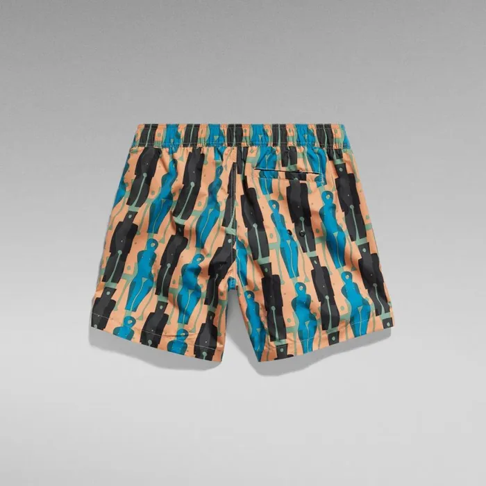 Swimwear Men GStar RAW Dirik Allover Swim Shorts Light Green Frost Figures 32