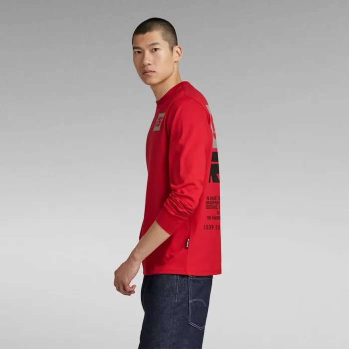 TShirts and Polos Men GStar RAW GS RAW Back Graphic TShirt Dark Flame