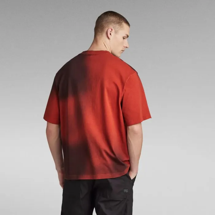 TShirts and Polos Men GStar RAW Hand Sprayed Boxy TShirt Rooibos Tea Sprayed