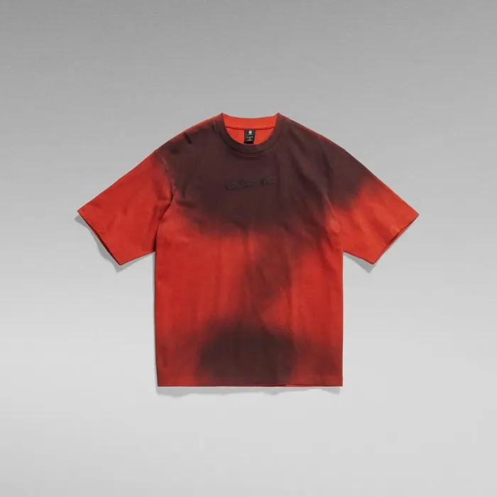 TShirts and Polos Men GStar RAW Hand Sprayed Boxy TShirt Rooibos Tea Sprayed