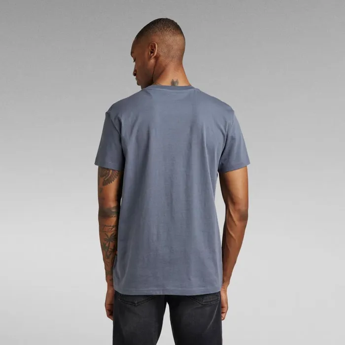 TShirts and Polos Men GStar RAW Originals Label TShirt Fantem Blue
