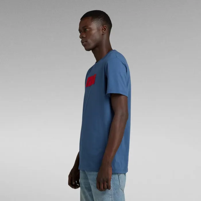 TShirts and Polos Men GStar RAW RAW Felt TShirt Rank Blue