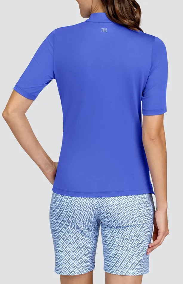 Tail Activewear Mitch Top 8211 Mystic Blue Women Short Sleeve