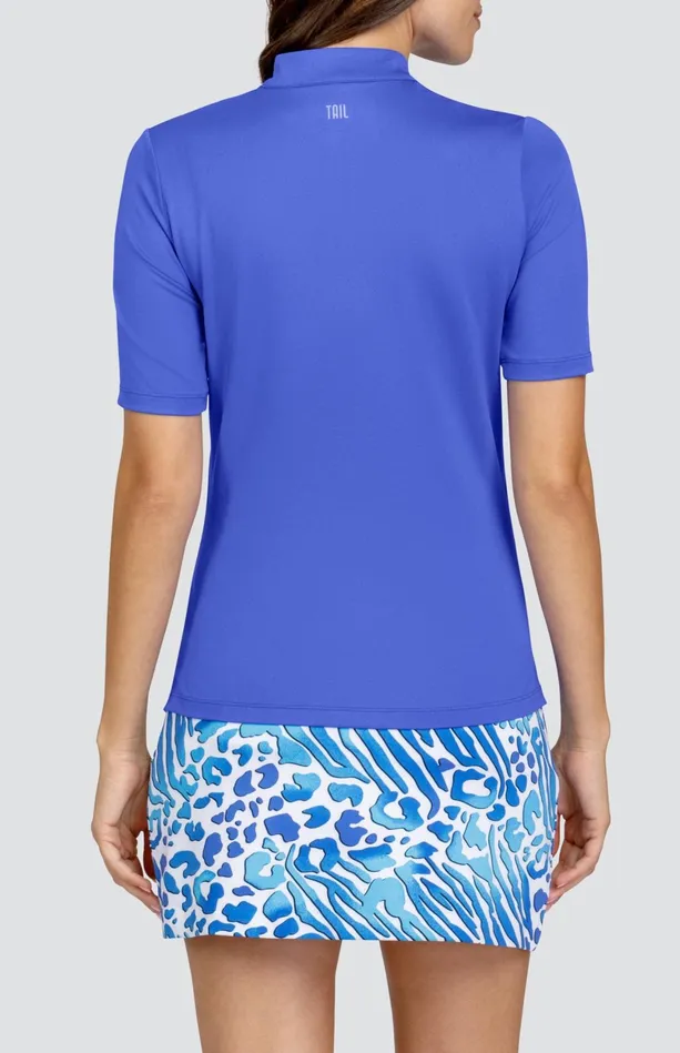 Tail Activewear Mitch Top 8211 Mystic Blue Women Short Sleeve