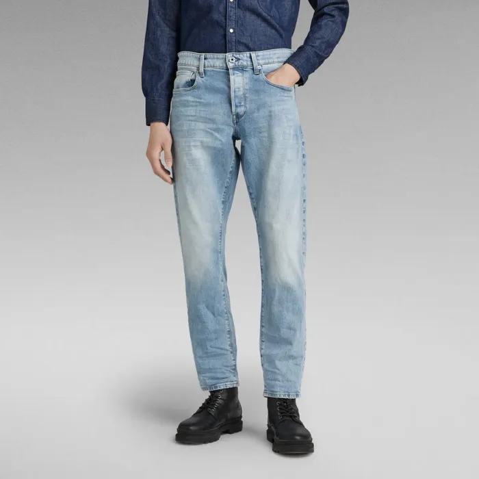 Tapered Men GStar RAW 3301 Regular Tapered Jeans Light Indigo Aged