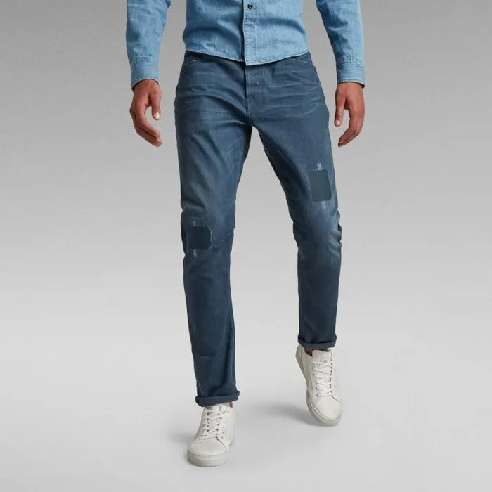 Tapered Men GStar RAW AStaq Tapered Jeans Worn In Rivulet Patch Restored
