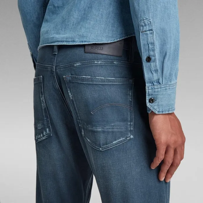 Tapered Men GStar RAW AStaq Tapered Jeans Worn In Rivulet Patch Restored