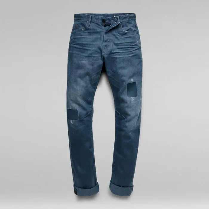 Tapered Men GStar RAW AStaq Tapered Jeans Worn In Rivulet Patch Restored