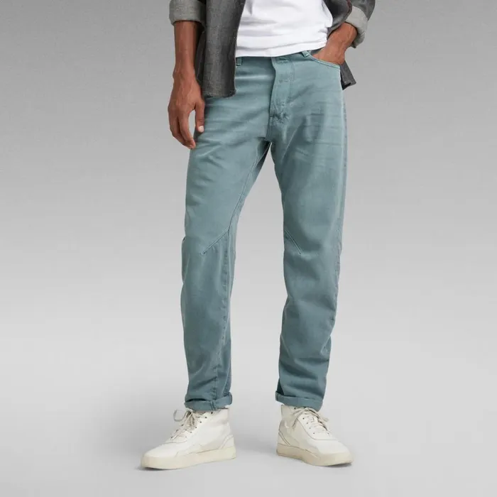 Tapered Men GStar RAW Arc 3D Jeans Rainbow Foliage Green Gd