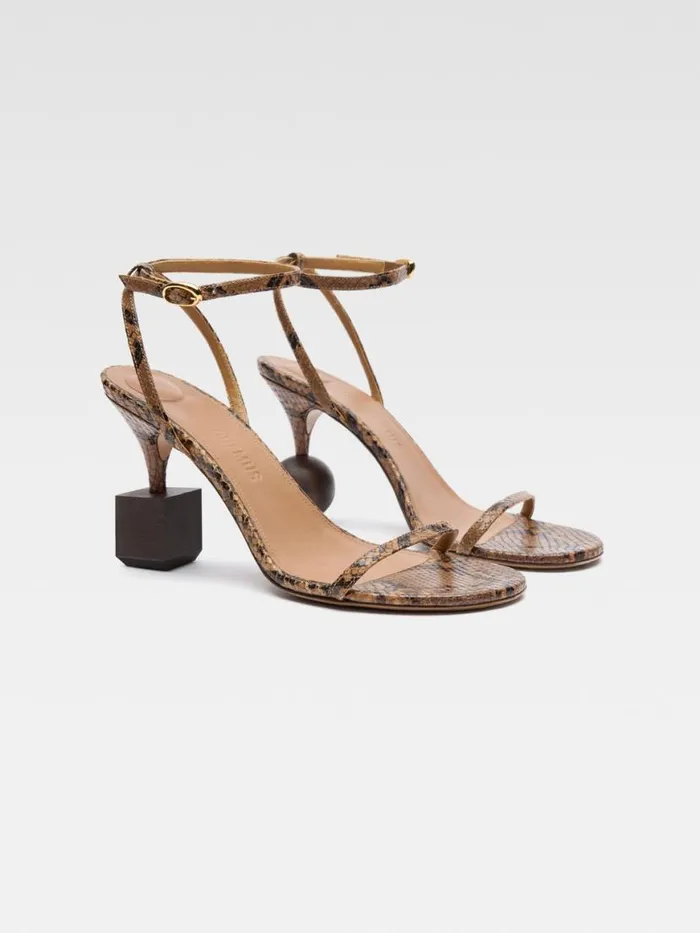 The Bisou Sandals Light Brown Women JACQUEMUS Shoes The Bisou Sandals Light Brown Women JACQUEMUS Shoes