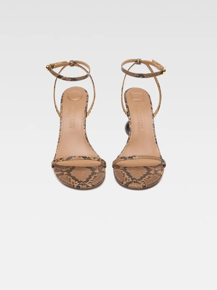 The Bisou Sandals Light Brown Women JACQUEMUS Shoes The Bisou Sandals Light Brown Women JACQUEMUS Shoes