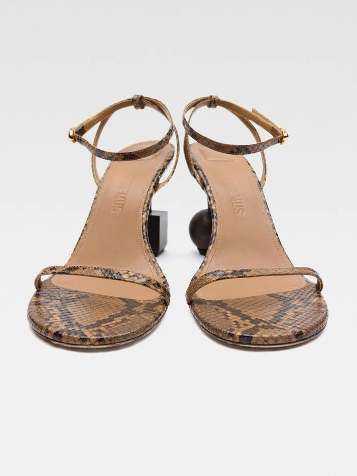 The Bisou Sandals Light Brown Women JACQUEMUS Shoes The Bisou Sandals Light Brown Women JACQUEMUS Shoes