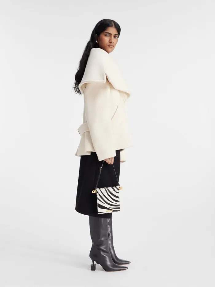 The Caruso Peacoat Offwhite Women JACQUEMUS Coats and Jackets