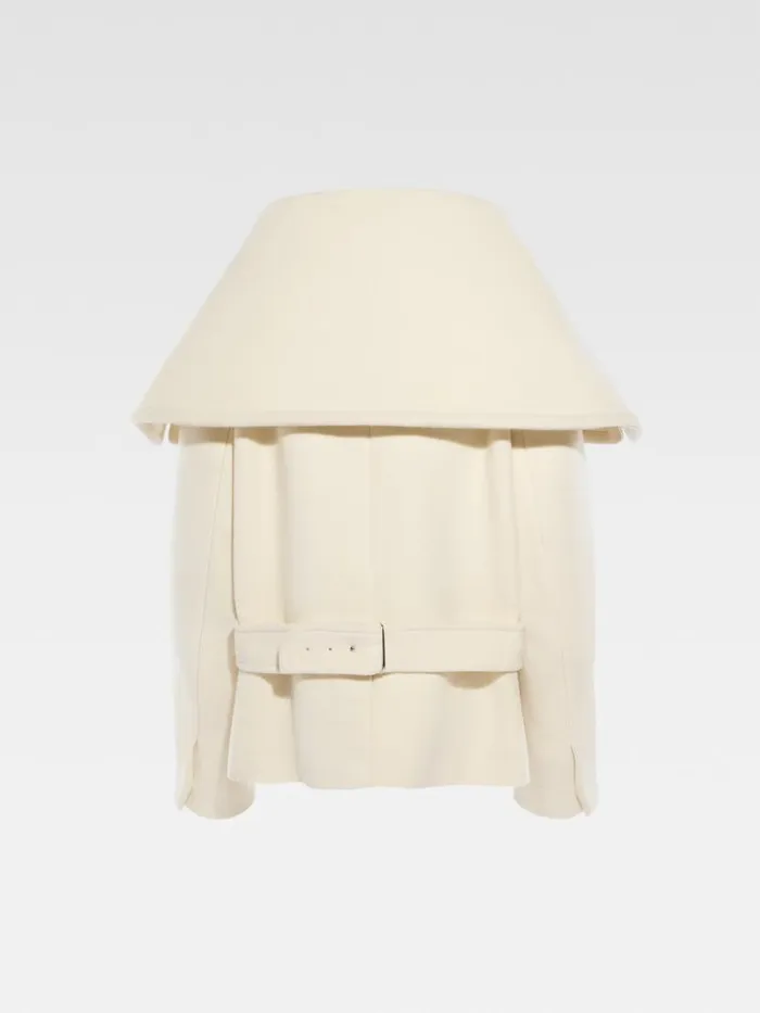 The Caruso Peacoat Offwhite Women JACQUEMUS Coats and Jackets