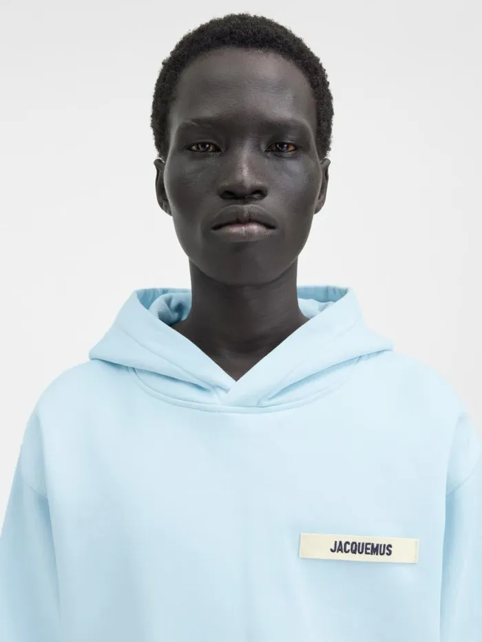 The Gros Grain Hoodie Light Blue WomenMen JACQUEMUS Sweatshirts and Joggings