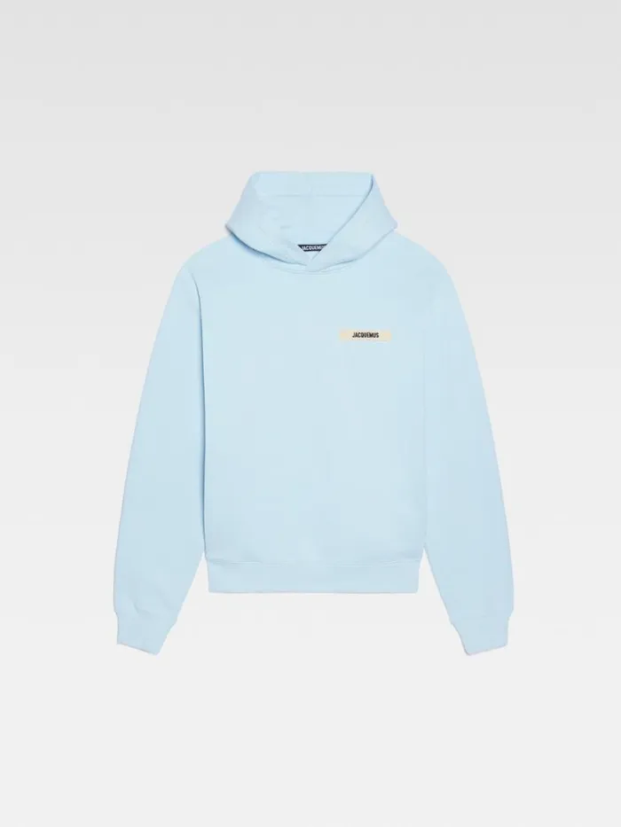 The Gros Grain Hoodie Light Blue WomenMen JACQUEMUS Sweatshirts and Joggings