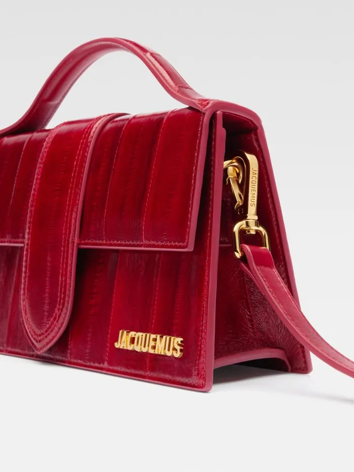 The Large Bambino Dark Red Women JACQUEMUS Crossbody and Handbags The Large Bambino Dark Red Women JACQUEMUS Crossbody and Handbags
