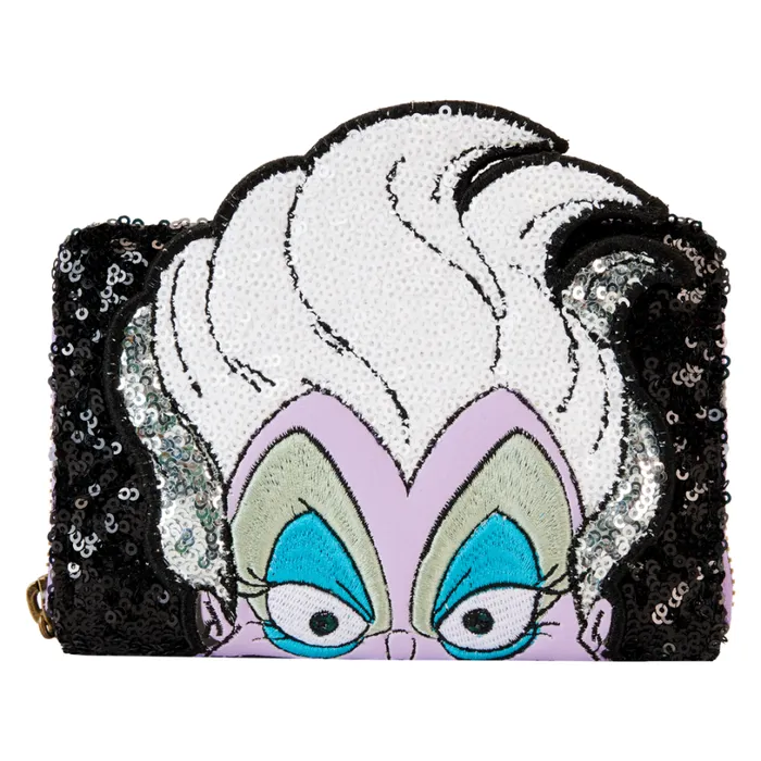 The Little Mermaid 35th Anniversary Exclusive Ursula Sequin Cosplay Zip Around Wallet Unisex Loungefly Bags and Wallets The Little Mermaid 35th Anniversary Exclusive Ursula Sequin Cosplay Zip Around Wallet Unisex Loungefly Bags and Wallets