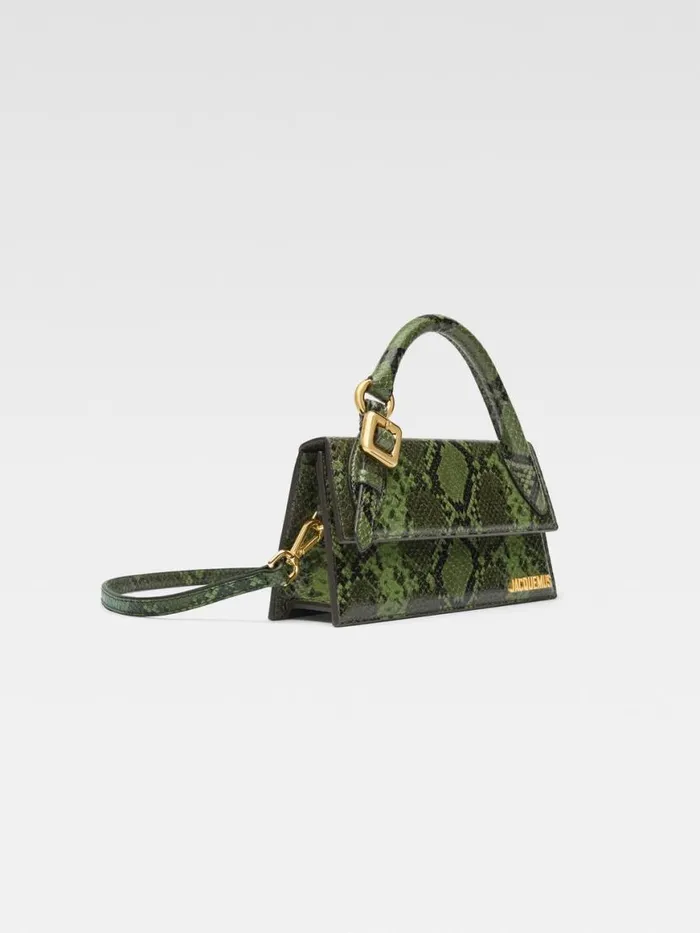 The Long Chiquito With Buckle Green Women JACQUEMUS Crossbody and Handbags The Long Chiquito With Buckle Green Women JACQUEMUS Crossbody and Handbags