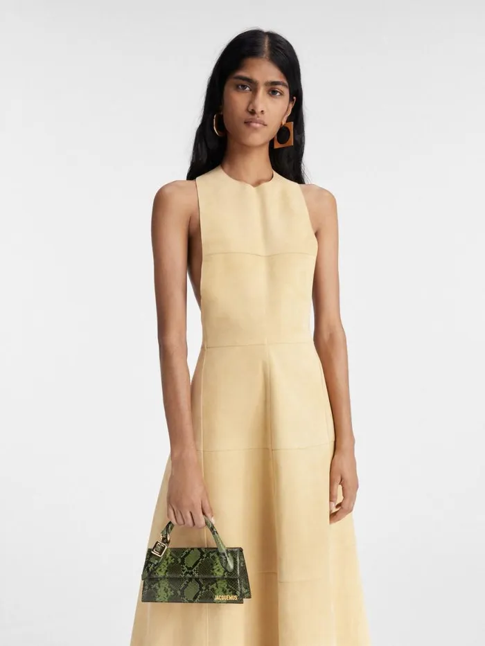 The Long Chiquito With Buckle Green Women JACQUEMUS Crossbody and Handbags The Long Chiquito With Buckle Green Women JACQUEMUS Crossbody and Handbags
