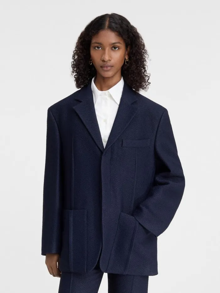 The Man039s Jacket Dark Navy Women JACQUEMUS Coats and Jackets The Man039s Jacket Dark Navy Women JACQUEMUS Coats and Jackets