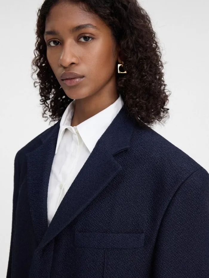 The Man039s Jacket Dark Navy Women JACQUEMUS Coats and Jackets The Man039s Jacket Dark Navy Women JACQUEMUS Coats and Jackets
