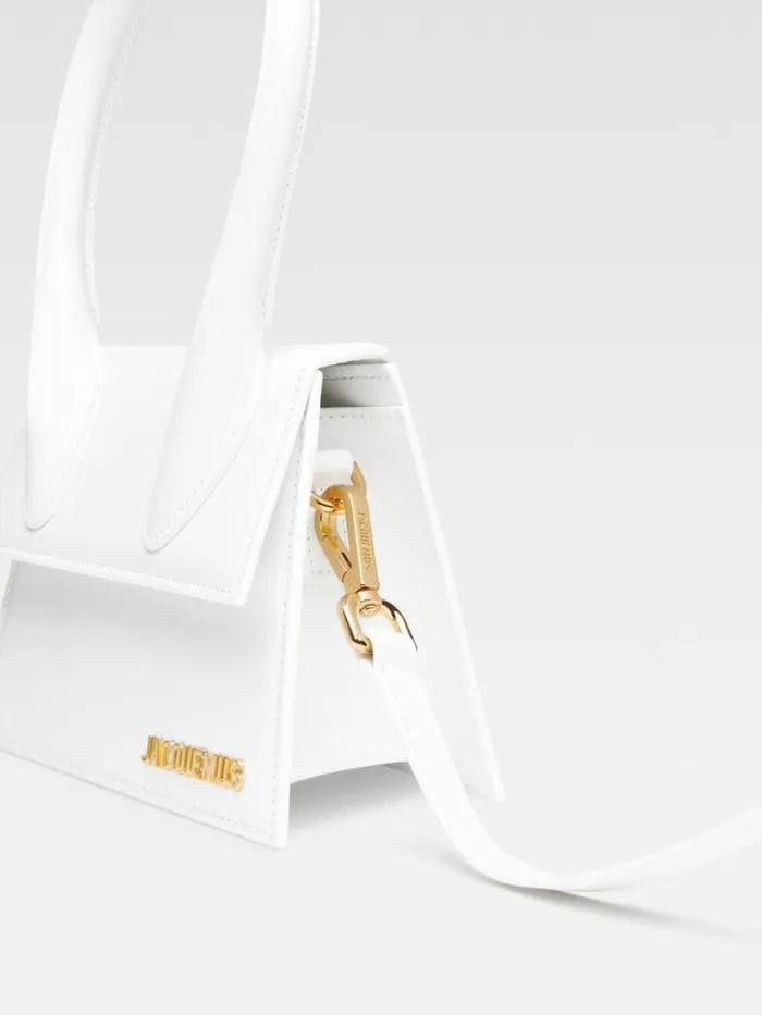 The Medium Chiquito White Women JACQUEMUS Crossbody and Handbags The Medium Chiquito White Women JACQUEMUS Crossbody and Handbags