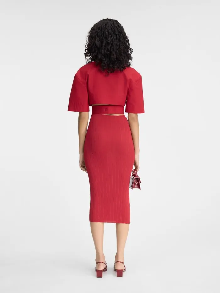 The Pral Skirt Dark Red Women JACQUEMUS Dresses and Skirts