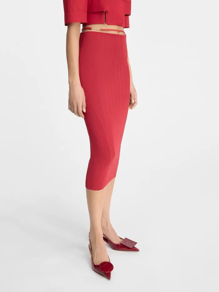 The Pral Skirt Dark Red Women JACQUEMUS Dresses and Skirts