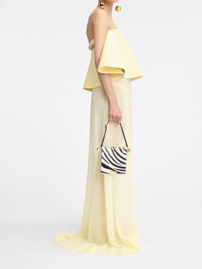 The Rond Carr Wallet Black and White Zebra Women JACQUEMUS The Ronds Carrs The Rond Carr Wallet Black and White Zebra Women JACQUEMUS The Ronds Carrs