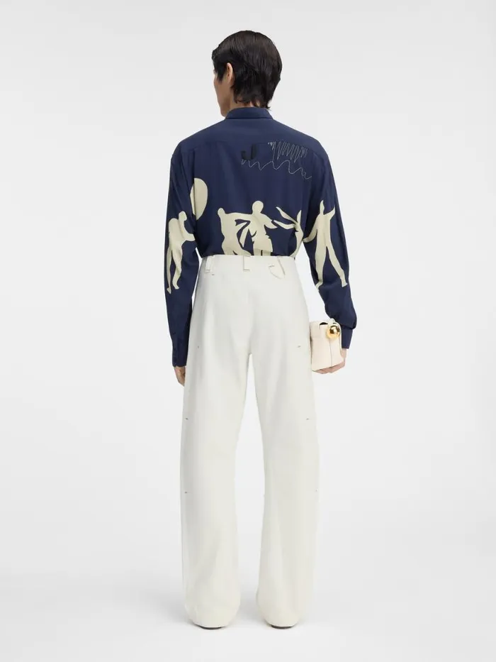 The Scala DeNmes Denim Pants Offwhite Men JACQUEMUS Denim The Scala DeNmes Denim Pants Offwhite Men JACQUEMUS Denim