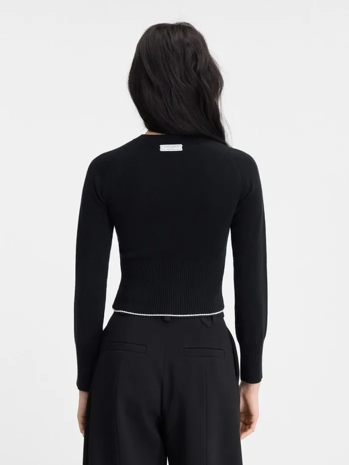 The Soglia Knit Black Women JACQUEMUS Knits The Soglia Knit Black Women JACQUEMUS Knits