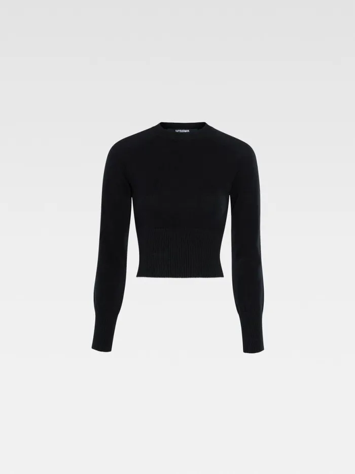 The Soglia Knit Black Women JACQUEMUS Knits The Soglia Knit Black Women JACQUEMUS Knits
