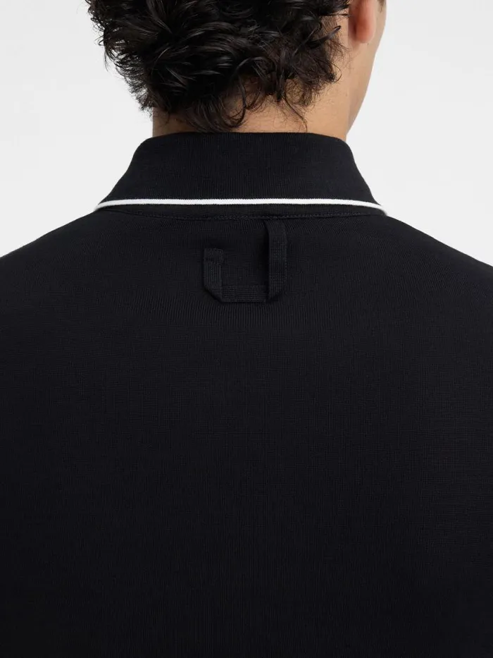 The Tricot Longsleeve Polo Shirt Black Men JACQUEMUS Knits The Tricot Longsleeve Polo Shirt Black Men JACQUEMUS Knits