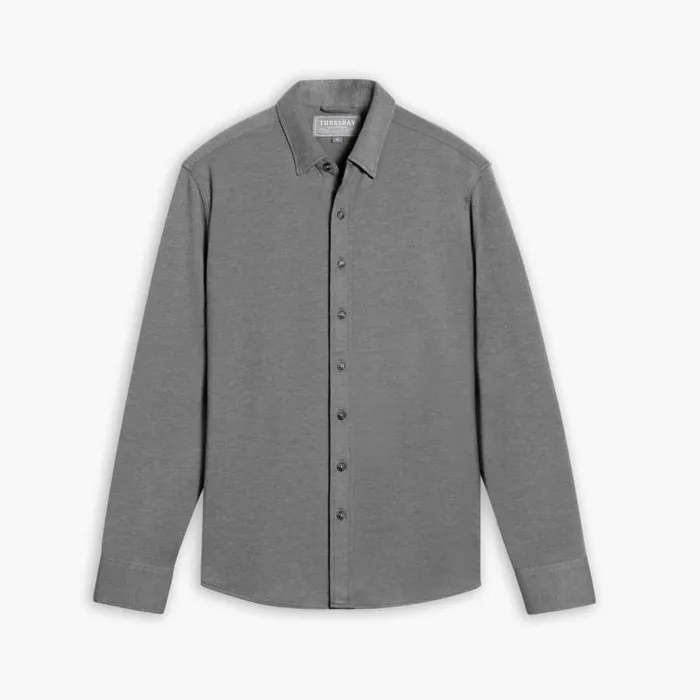 Thursday Boots Shirts and Apparel Everyday ButtonDown Shirt Grey 8211 Men