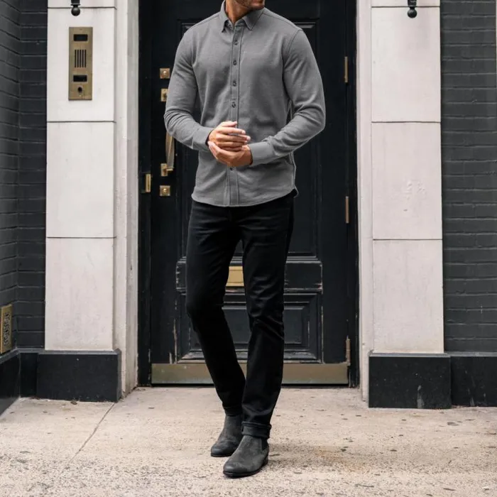 Thursday Boots Shirts and Apparel Everyday ButtonDown Shirt Grey 8211 Men Thursday Boots Shirts and Apparel Everyday ButtonDown Shirt Grey 8211 Men